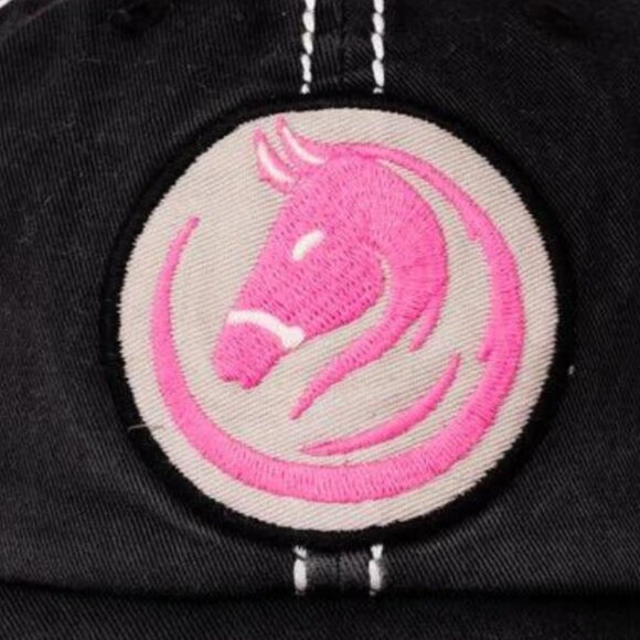 KBETHOS Horse Head Black Distressed Baseball Cap Hat NWT - Picture 2 of 3